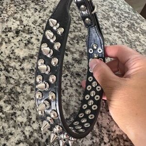 COPY - Black Studded Pet Collar